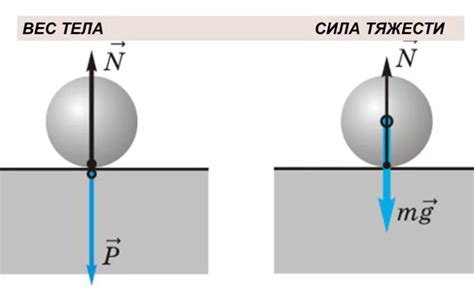 Сила тяжести и вес