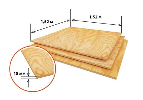 Стандартные размеры фанеры