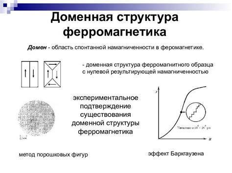 Структура и взаимодействие доменов в ферромагнетиках