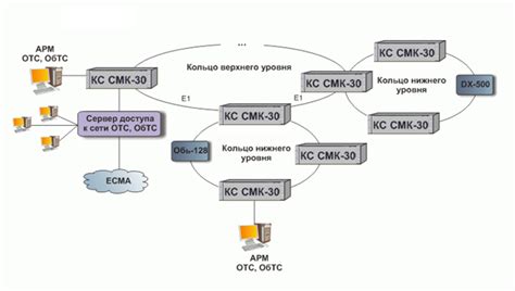 Структура цифровой сети ОТС