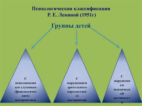 Третья группа алалии по Р Е Левину