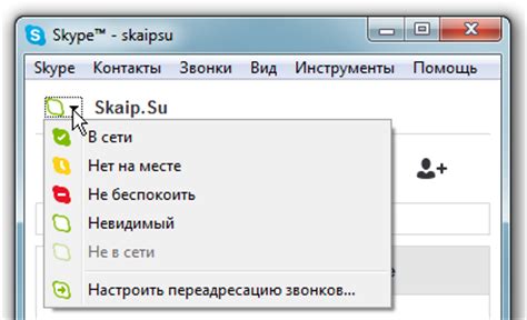 Убедитесь, что у вас активный статус в Скайпе