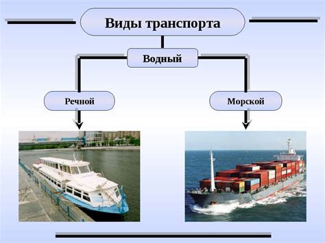 Удобство водного транспорта