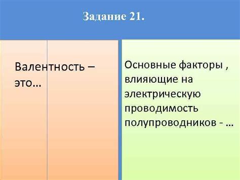 Факторы, влияющие на проводимость электричества