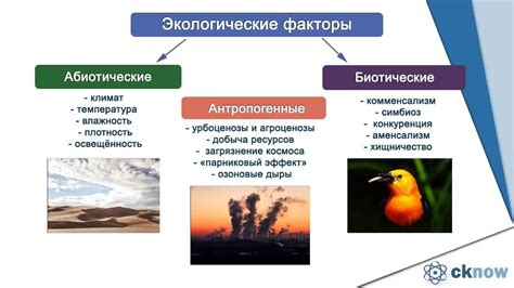 Факторы среды обитания