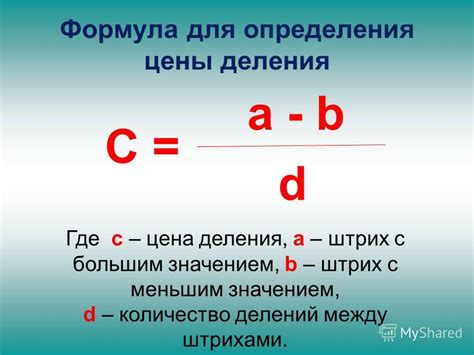 Формула определения цены