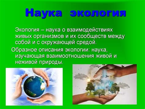 Экология как наука о взаимодействии в природе